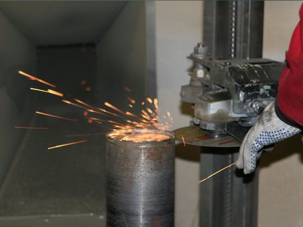 Обрезка неисправной алмазной коронки