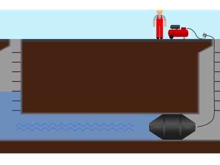 Пневматическое заглушающее перекрытие LAMPE, применение